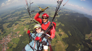 Paragliding Gutscheine für Tandemfliegen in Bayern